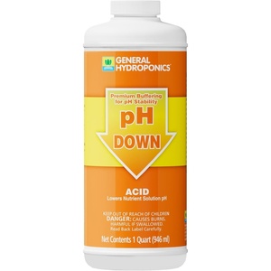 image:imageGeneral Hydroponics HGC722095 pH Up Liquid Premium Buffering for Stability 1 Gallon Blue1 quart