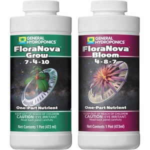 image:imageGeneral Hydroponics HGC718805 FloraNova Grow 7410 Robust Strength of Dry Fertilizer But in Rapid Liquid Form Use for Hydroponics Soilless Mixtures Containers amp Garden Grown Plants 1Gallon16 oz